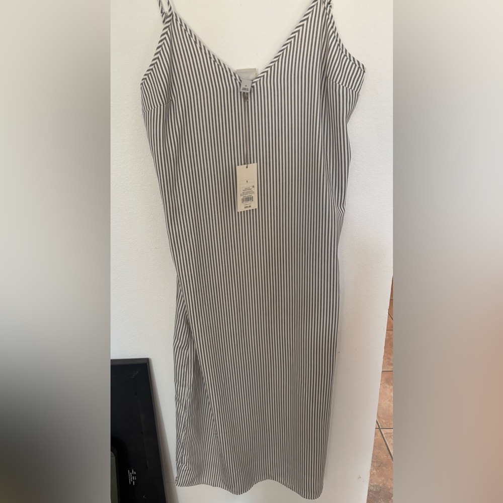 A New Day Black and White Sheath Maxi Dress